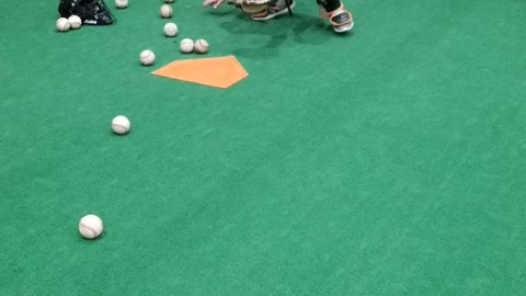 9 year old Cameron Catching drills