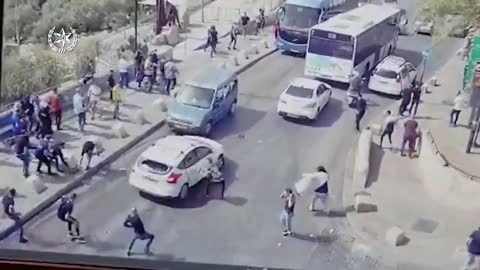 WATCH: Videos are being spread which "show" an Israeli ramming his car into a Palestinian.