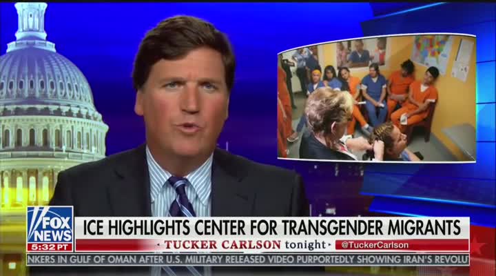 Tucker Carlson ICE bragging about program for transgender illegal aliens