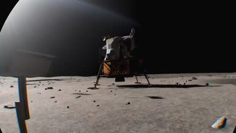 (One man) Walking on the Moon with (PlayStation VR Headset) on the Space 🌌