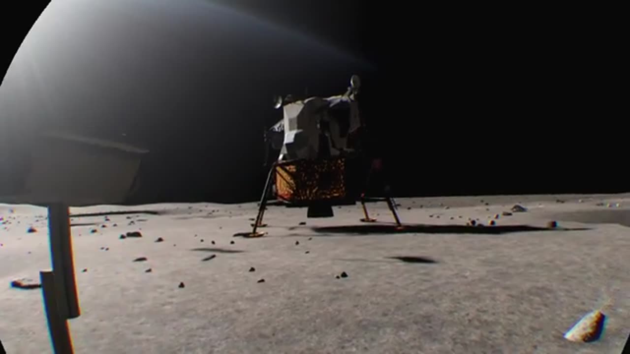 (One man) Walking on the Moon with (PlayStation VR Headset) on the Space 🌌