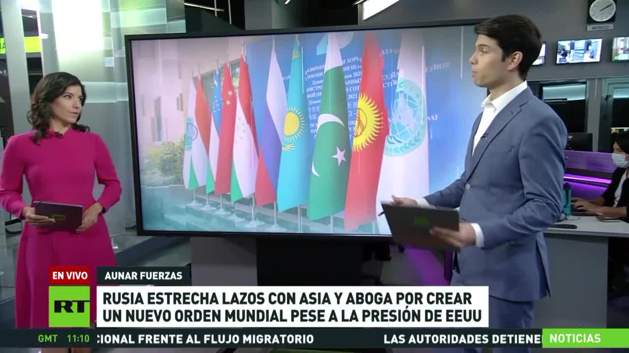 La Russia sostiene la creazione di un nuovo ordine mondiale nonostante la pressione degli USA.Ora, i presidenti di Russia e Cina stanno guidando un tentativo di creare un nuovo ordine mondiale senza gli USA e l'Europa eh