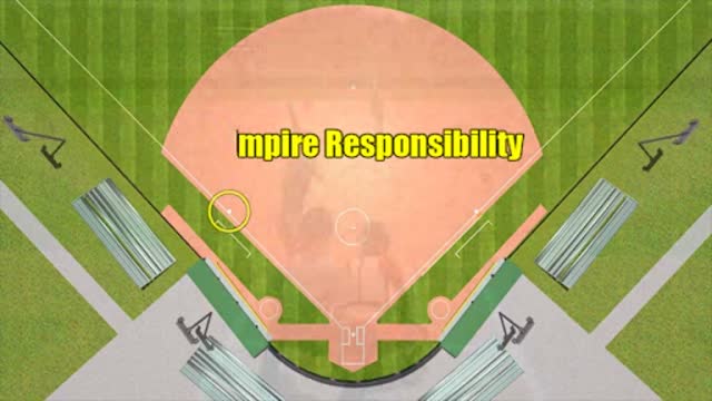3 Umpires - Runner On 1B & 3B - Extra Base Hit To Outfield