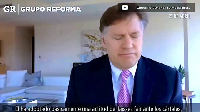 AMLO "hace el tonto" frente a los cárteles: Ex embajador de EEUU en México.