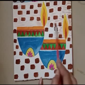 Diwali Diya Drawing | How To Draw Easy Diya For Diwali Step By Step | Very Easy Diya Drawing