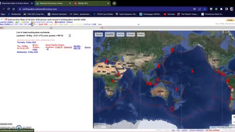 7.3 Earthquake, Tsunami bouys, Schumann being deleted