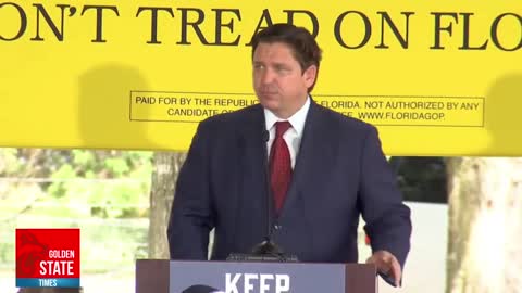 Ron DeSantis Speech at Don't Tread on Florida Rally! (From Golden State Times)