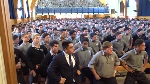 High School Boys Honor Retiring Teacher With Moving Haka