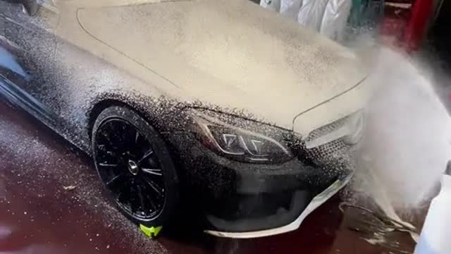 Car wash foam watering can