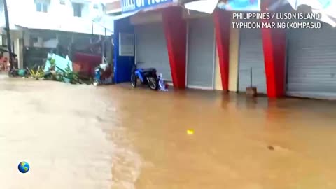 Powerful typhoon Maring (Kompasu) hit the Philippines 2021