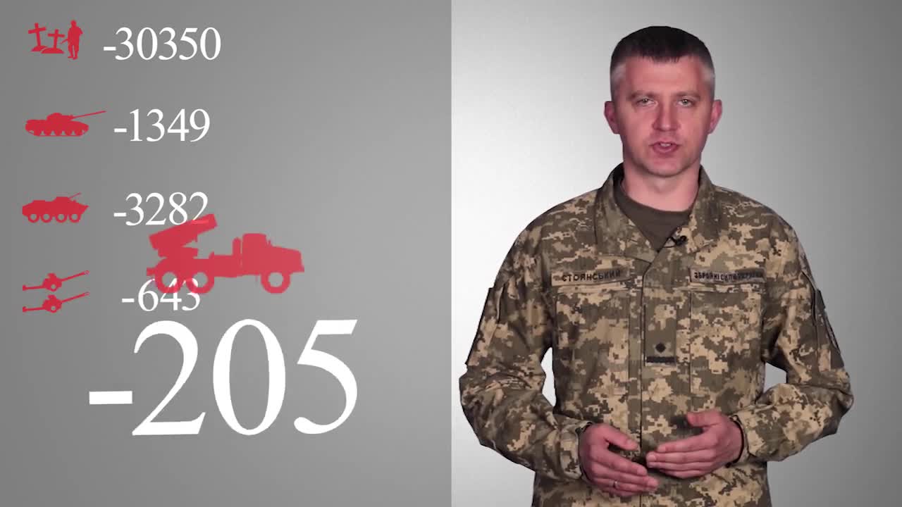 Total enemy combat losses from 24.02 to 30.05