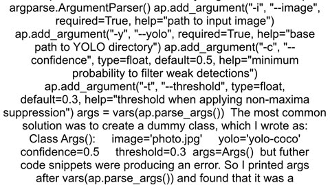 how to use argument parser in jupyter notebook