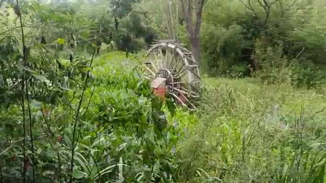 Abandoned waterwheel, I don't know if it can still be turned