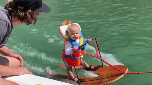 cute #baby| surfing |#water