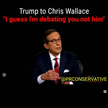 I guess I'm debating you not him - Trump