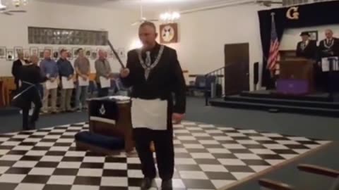 Freemason Master Ceremony Initiation Ritual – Caught on Undercover Hidden Camera