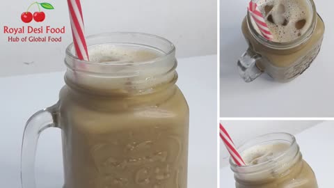 How to make iced coffee recipe at home by royal desi food | Cold Coffee recipes