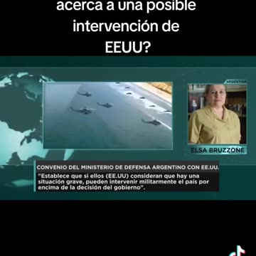 Posible Intervencion Militar de EEUU en Argentina. Politicos vende patria