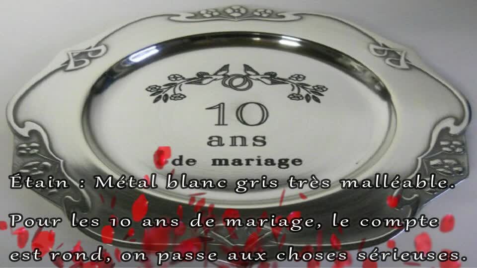 10 ans - Joyeux Anniversaire de Mariage