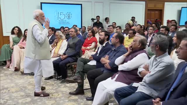 Indian PM Marendra Modi interaction with Indian film fraternity