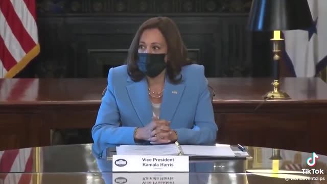 My name is Kamala Harris, my pronouns are she & her, I am wearing a blue suit. HOW PROUD ARE WE?