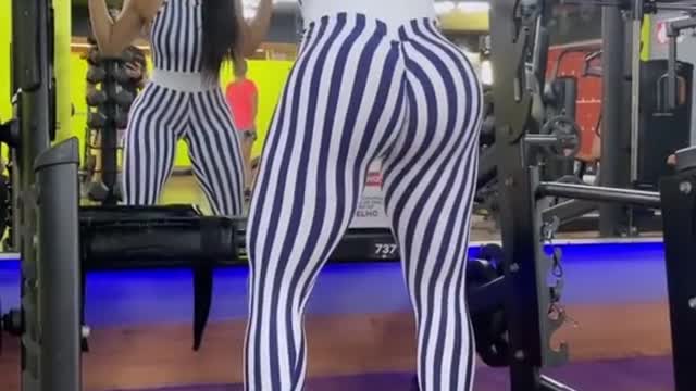 Gym and running fitness girl