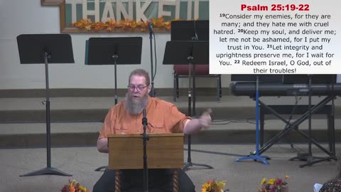 Sunday Sermon at Moose Creek Baptist Church, North Pole, AK 11/17/2024