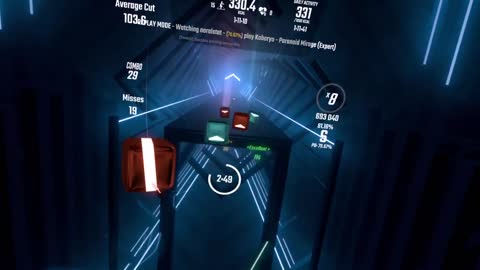 Beat Saber Paranoid Mirage (Expert) - I FINALLY BEAT THIS!!!!