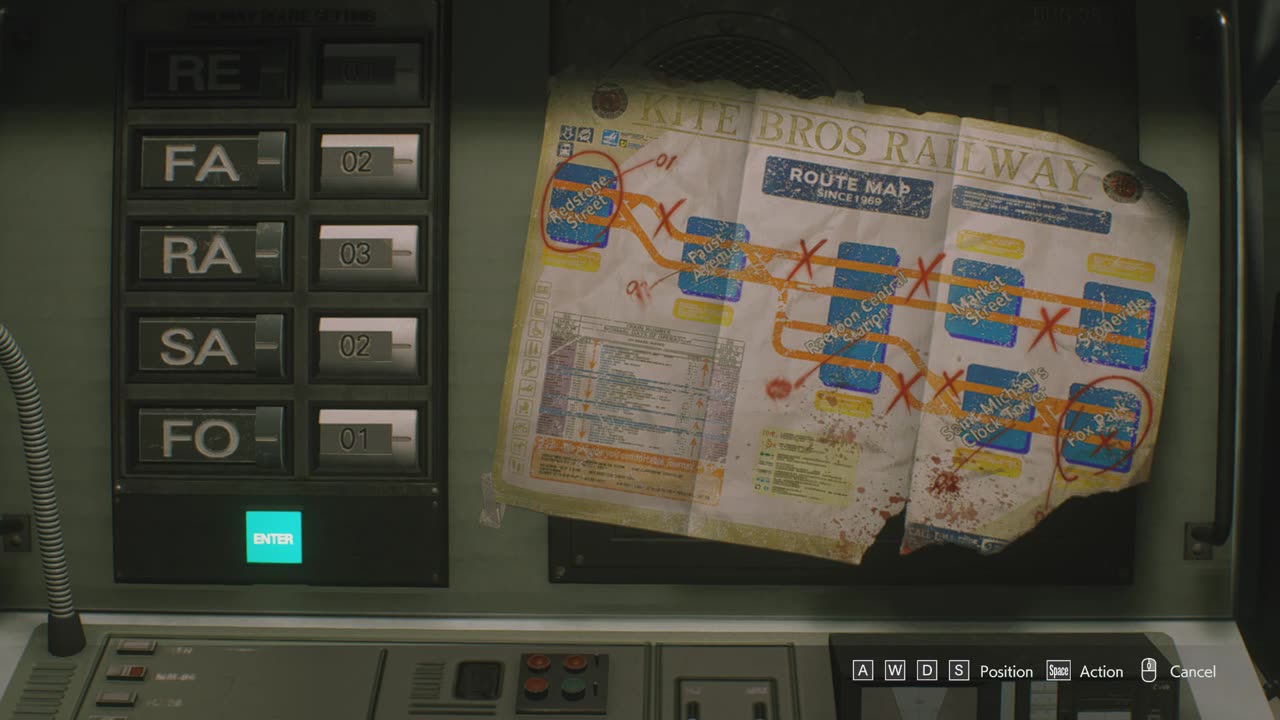 Resident Evil 3 Remake - Subway Terminal Route Puzzle Solution