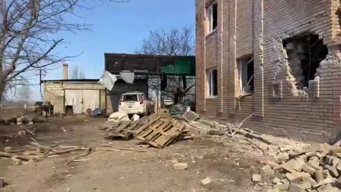 Consequences of the shelling of the village of Mikhaylovka