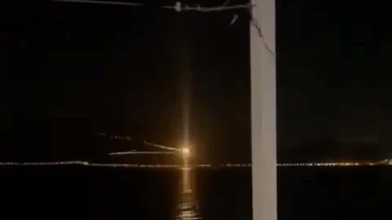 Video from the moment the UAV fell in the sea area near the city of Eilat last