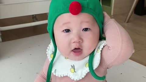 cute baby Rudolph costume play