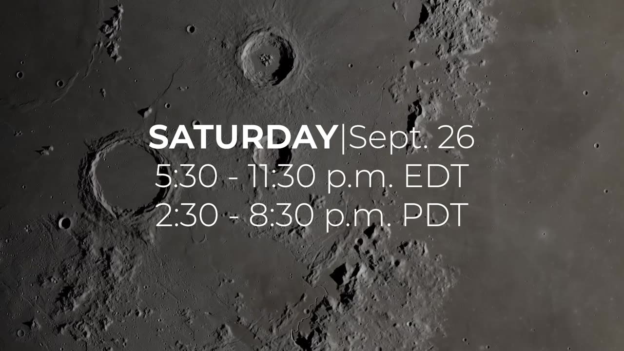 INTERNATIONAL OBSERVE THE MOON NIGHT SEPTEMBER 26