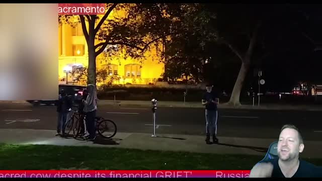 Peaceful black man harassed by whites at BLM protest April 13, 2020 in Sacramento, CA