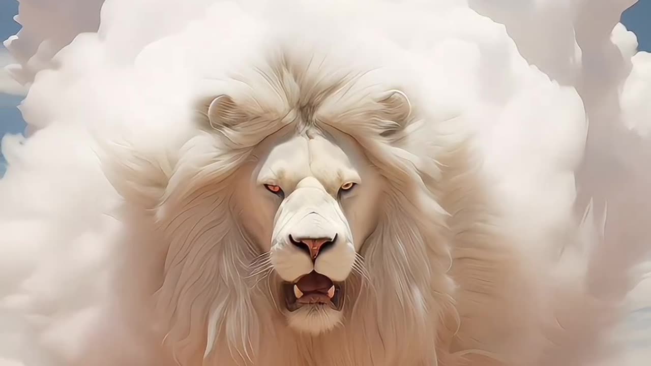 3D lion video