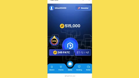 new mining mini app bot telegram padton