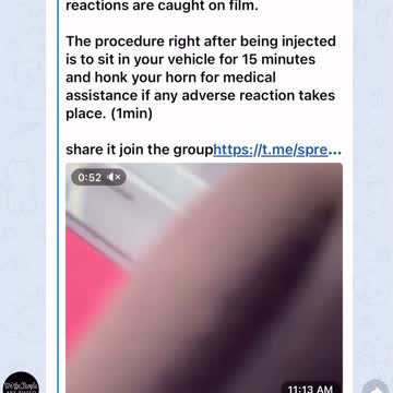 At a vaccine injection site in Texas, people are video taping adverse reactions.