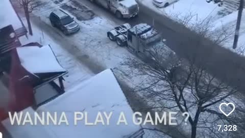 Canadian fuel truck pulls into ottawa