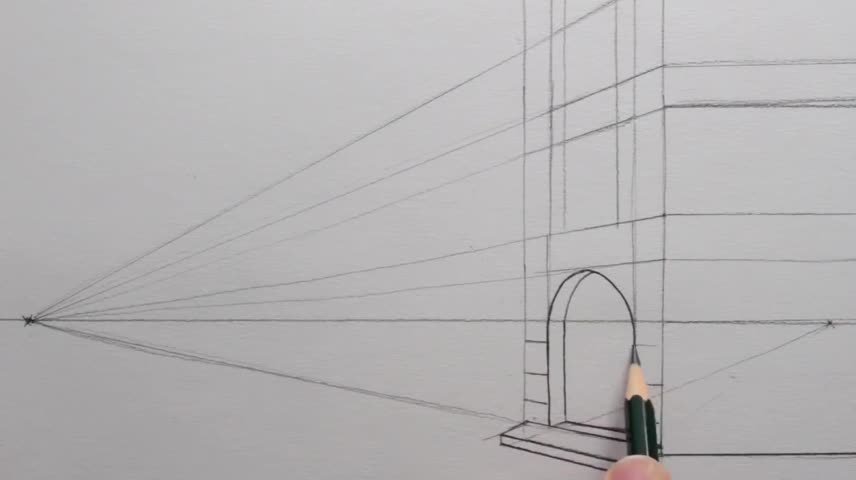 To Draw A Perspective View Of A Wall