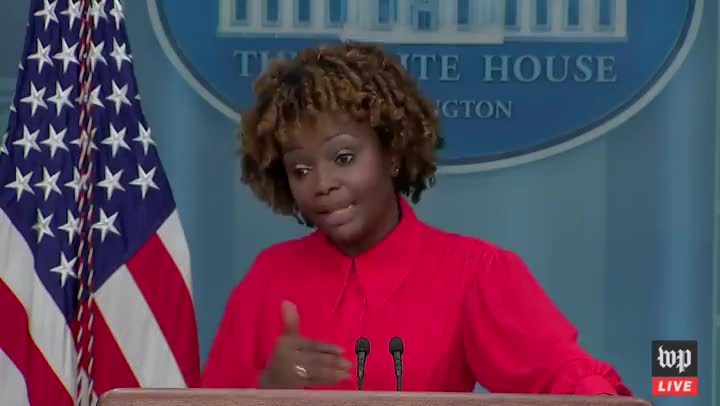 WATCH: Karine Jean-Pierre STUMPED By Brilliant Doocy Question