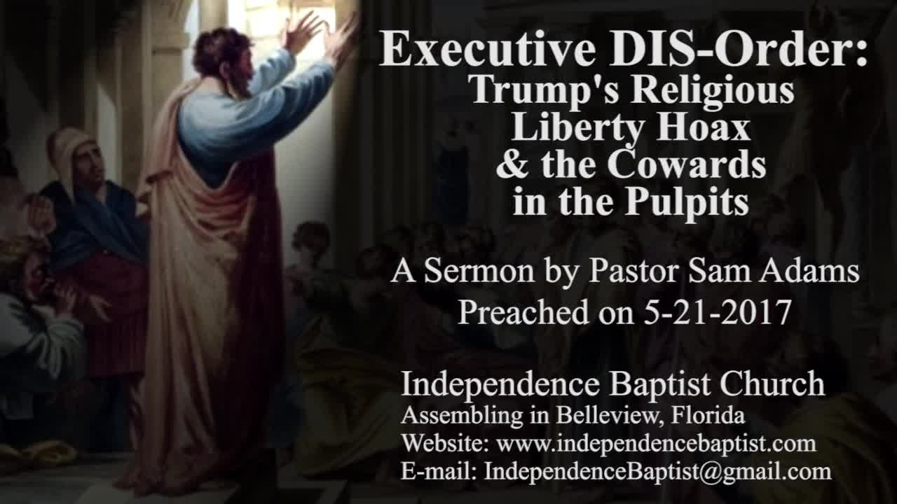 Executive DIS-Order: Trump's Religious Liberty Hoax & the Cowards in the Pulpits