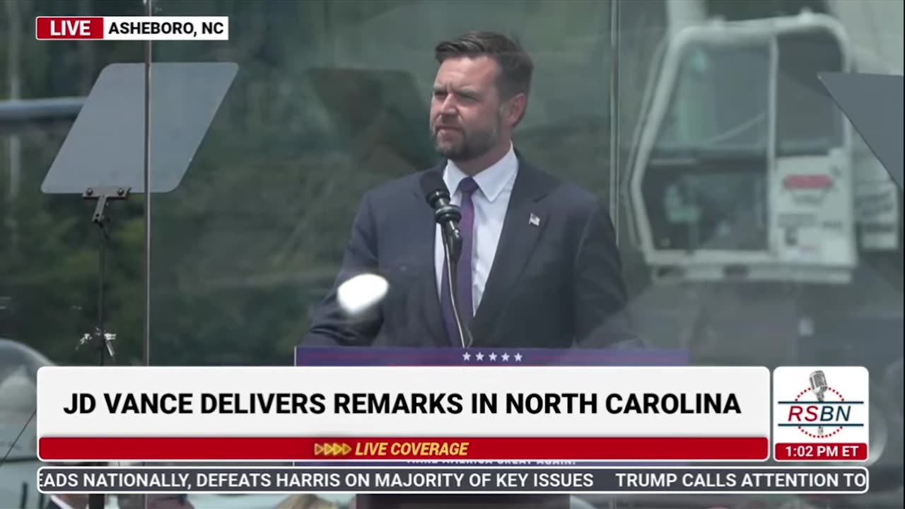 JD Vance in Asheboro, NC