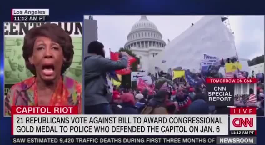 Maxine Waters: MAGA Organized Capitol Riot with Proud Boys, Oath Keepers, KKK, QANON, Not The FBI