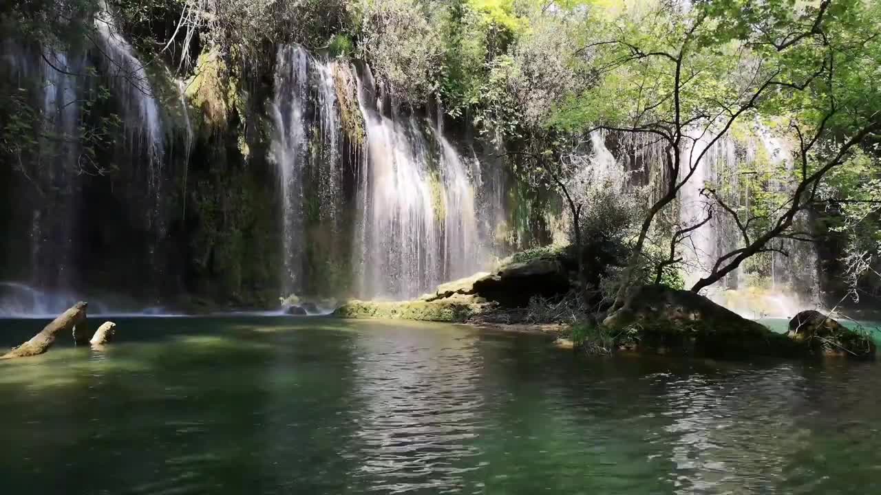 Waterfalls around the world sounds 4K