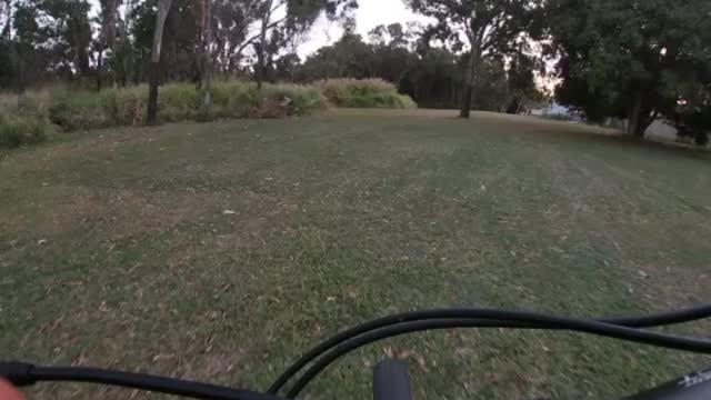 Kids home made mountain bike circuit