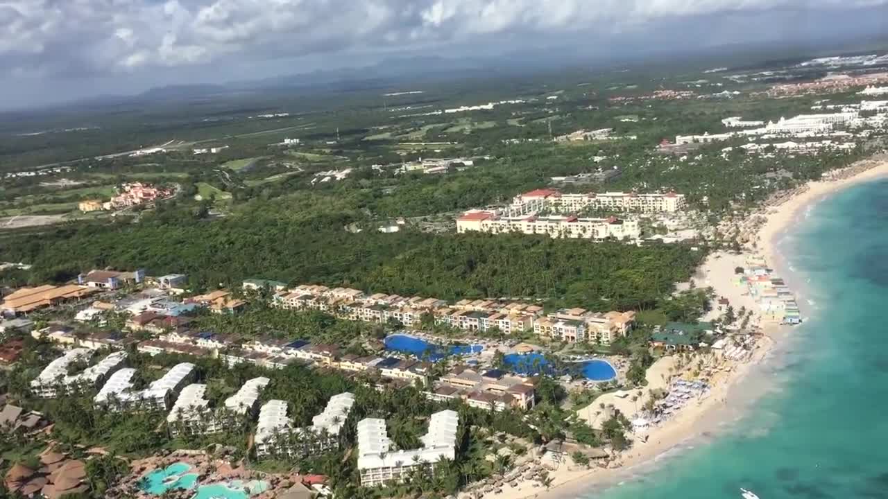 Punta Cana helicopter ride over beaches.