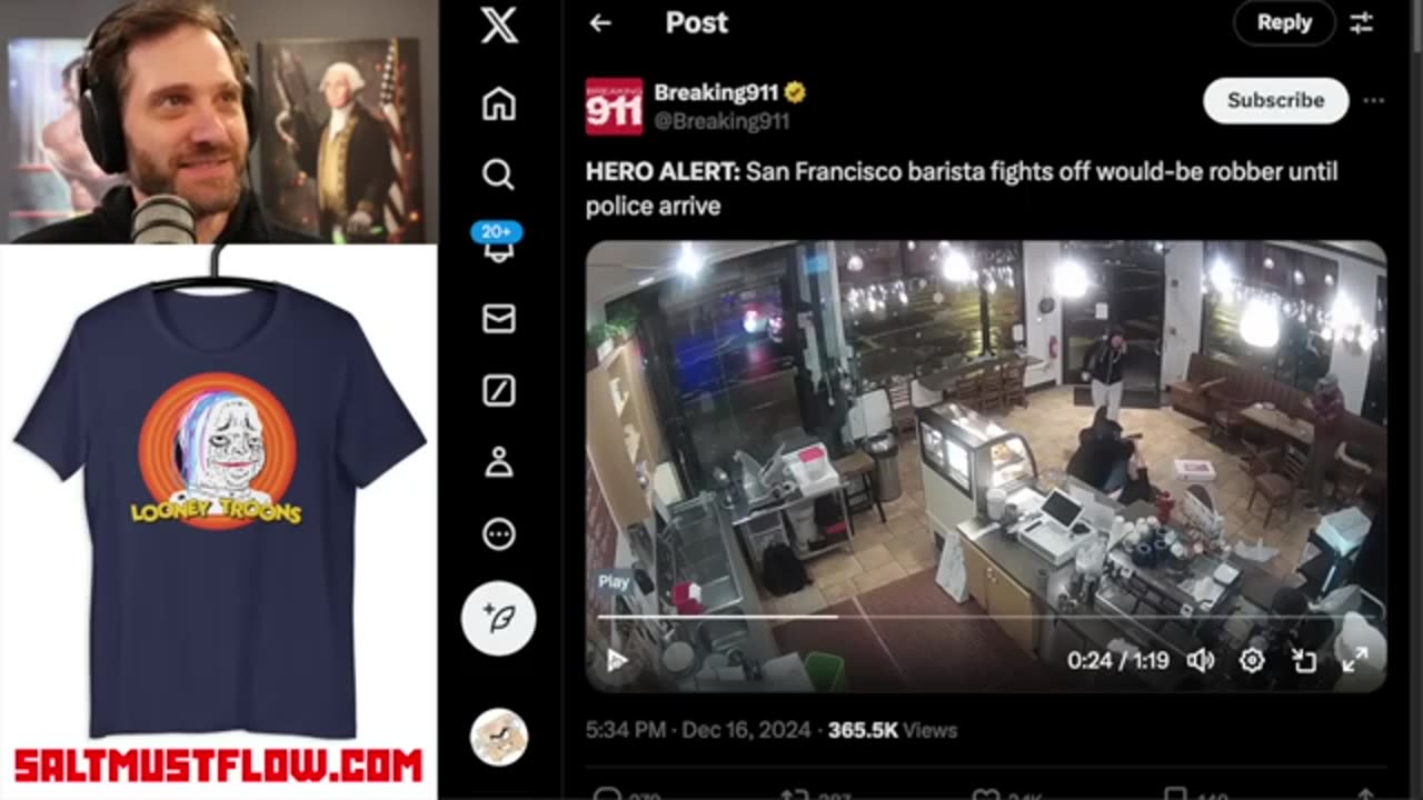 SF Barista Beats the Hell out of a Thief