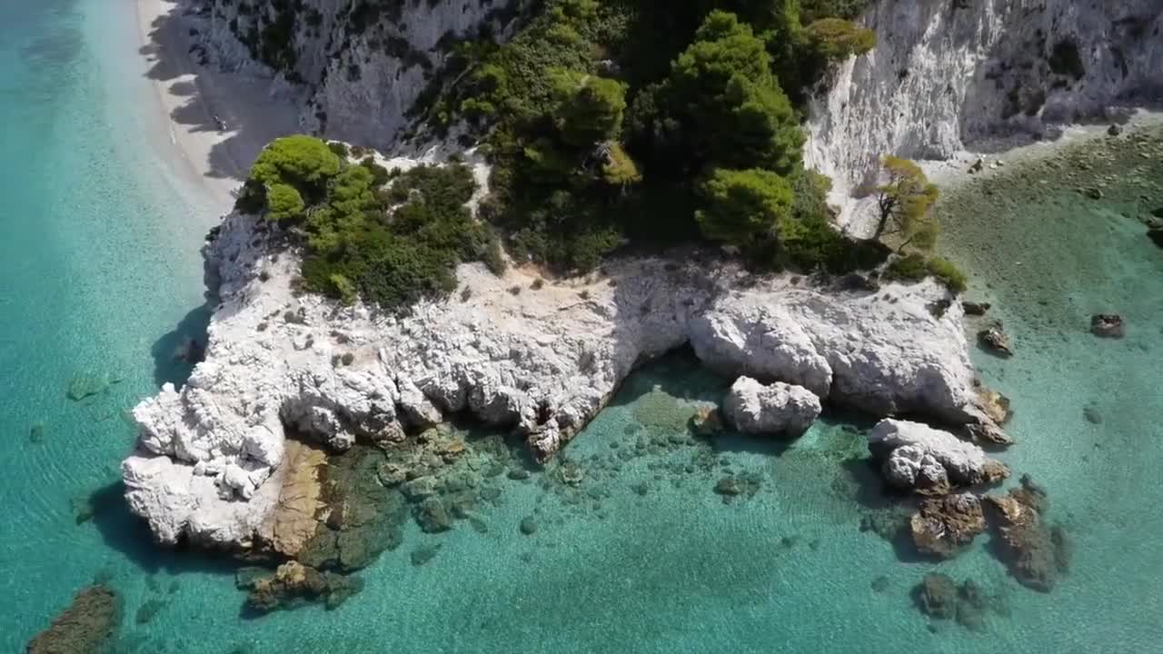 Sea Waves and Beach Drone View