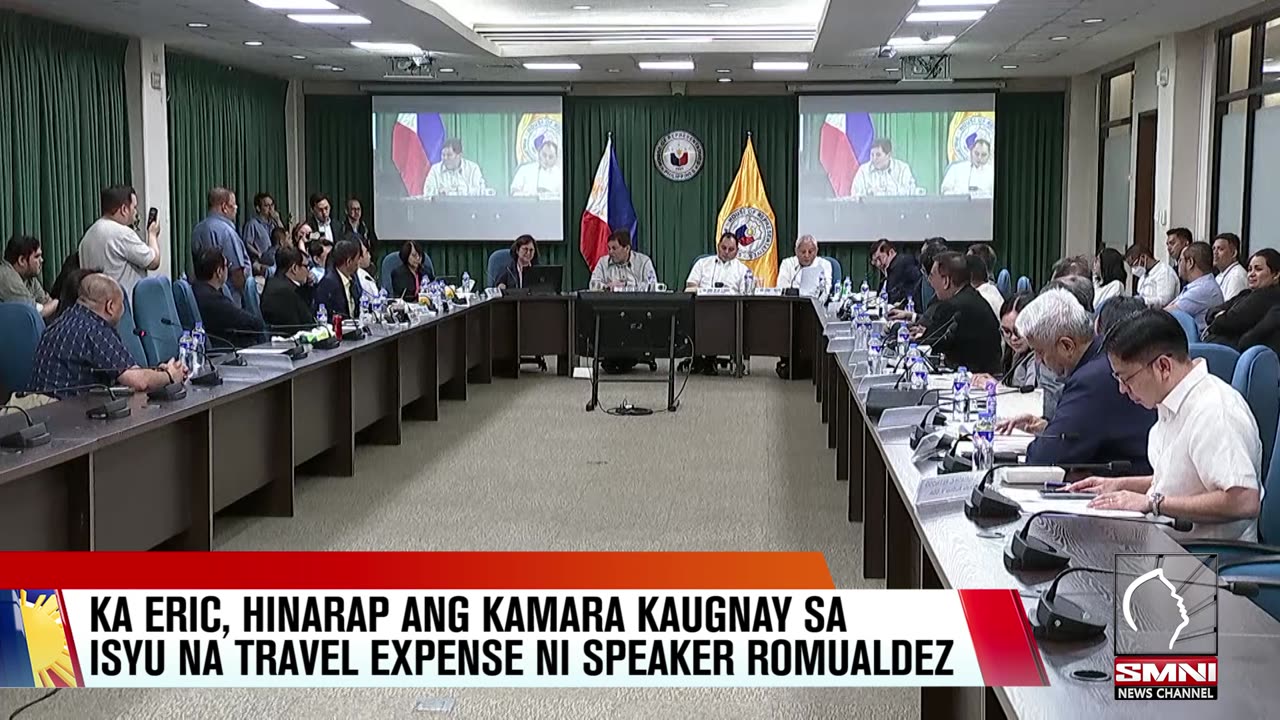 Ka Eric, hinarap ang Kamara kaugnay sa isyu na travel expense ni Romualdez