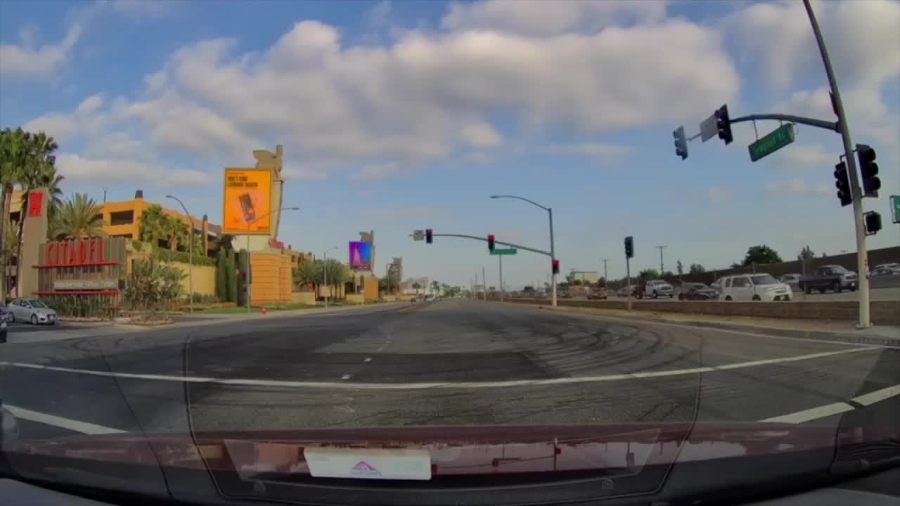 Truck T-Bones Car in LA Intersection